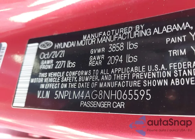 5NPLM4AG8NH065595: 43164614