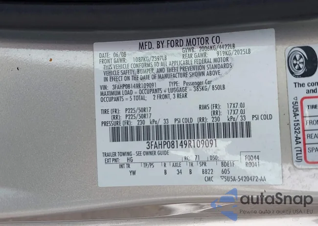 3FAHP08149R109091: 43165262