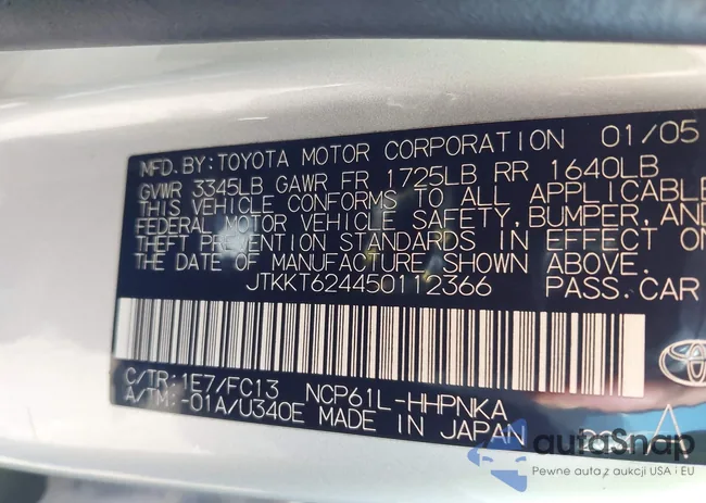 JTKKT624450112366: 43165449