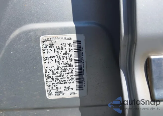 JN8AS5MV4BW672598: 43164697