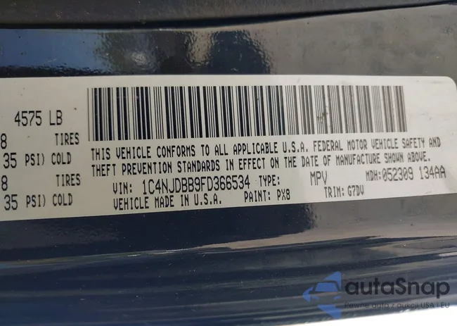 1C4NJDBB9FD366534: 43164746