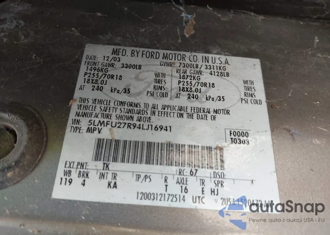 5LMFU27R94LJ16941: 43164756