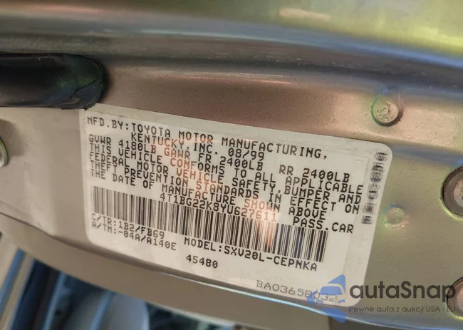 4T1BG22K8YU627611: 43164812