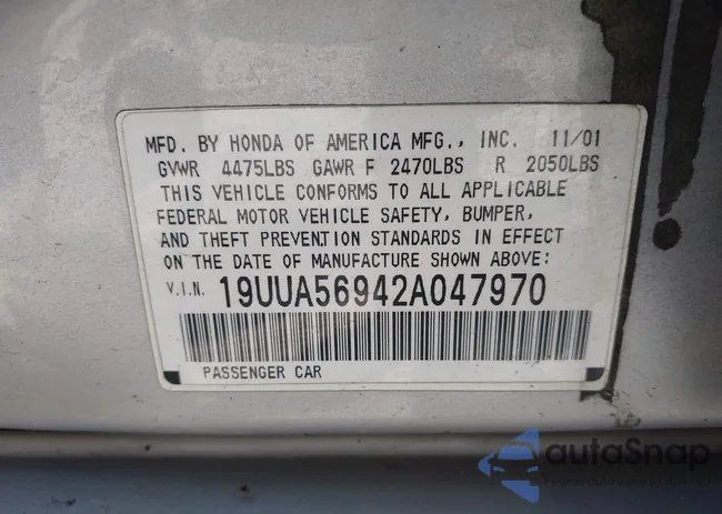 19UUA56942A047970: 43165022