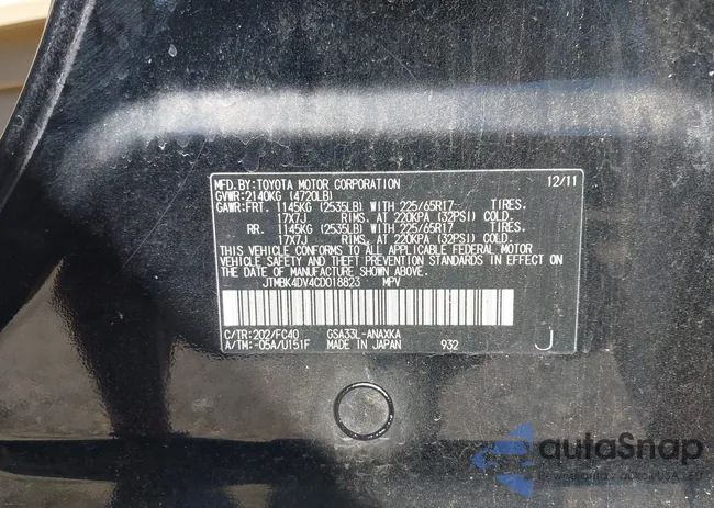 JTMBK4DV4CD018823: 43166097