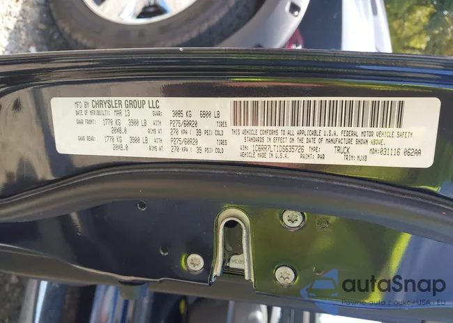 1C6RR7LT1DS635726: 43166105