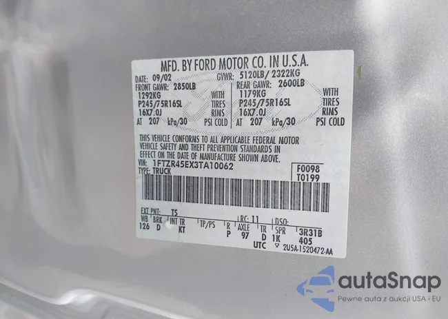 1FTZR45EX3TA10062: 43166172