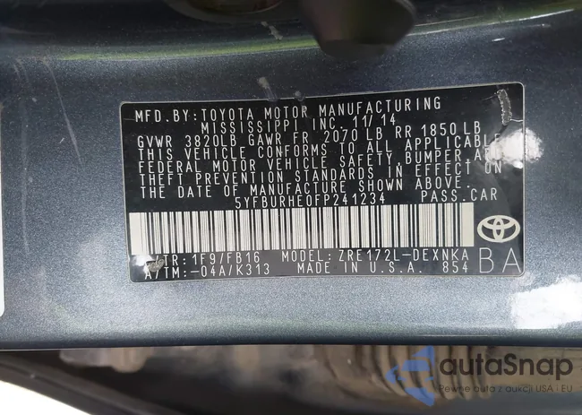 5YFBURHE0FP241234: 43166301