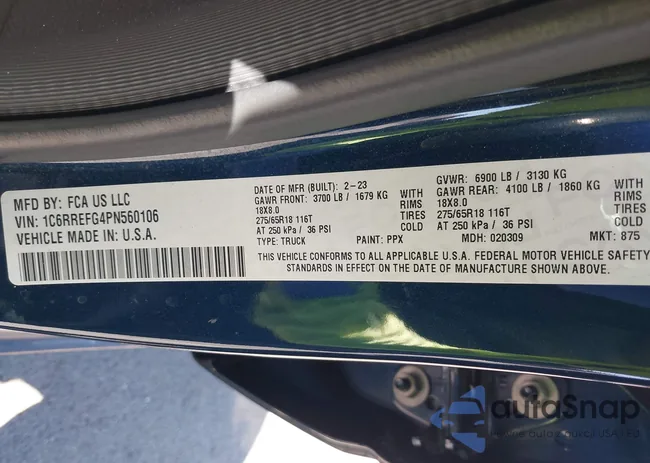 1C6RREFG4PN560106: 43166353