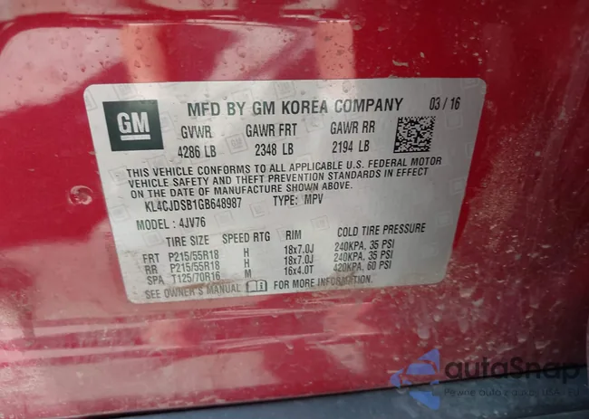 KL4CJDSB1GB648987: 43166612