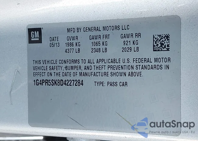 1G4PR5SK8D4227284: 43165690