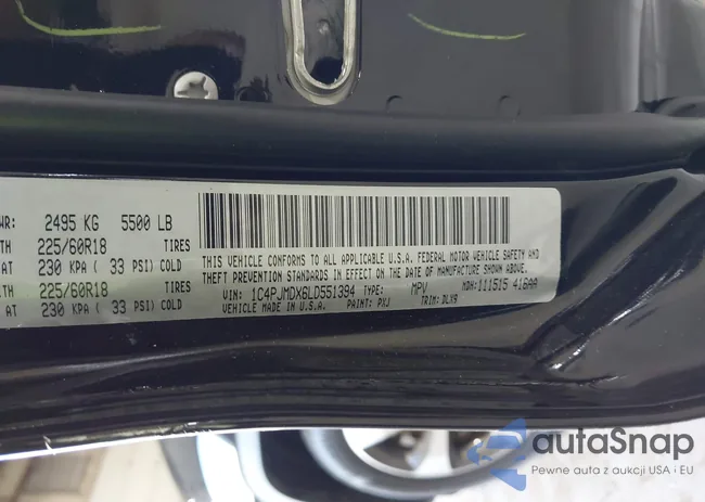 1C4PJMDX6LD551394: 43165712