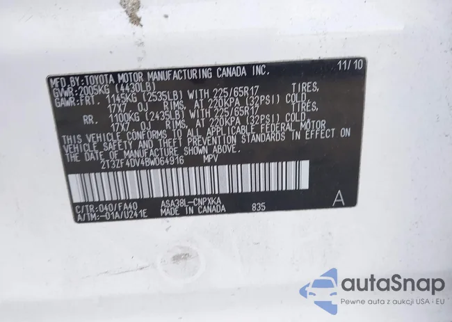 2T3ZF4DV4BW064916: 43165718