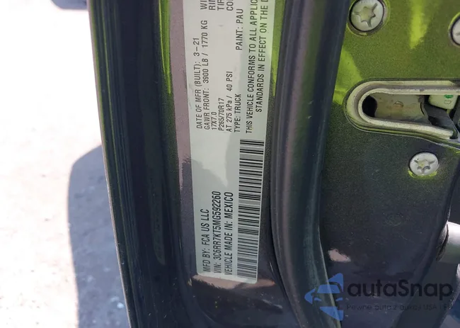 3C6RR7KT5MG592260: 43165875