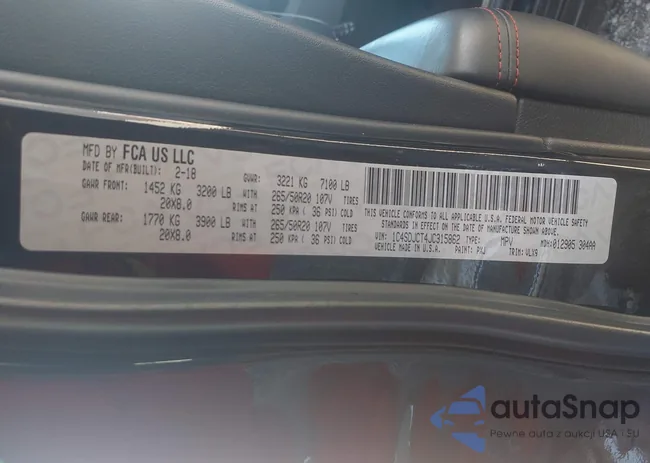 1C4SDJCT4JC315862: 43165904