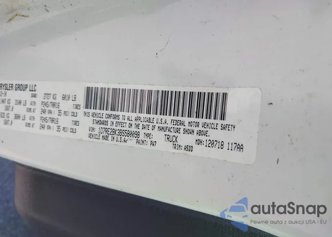 1D7RE2BK3BS580098: 43165930