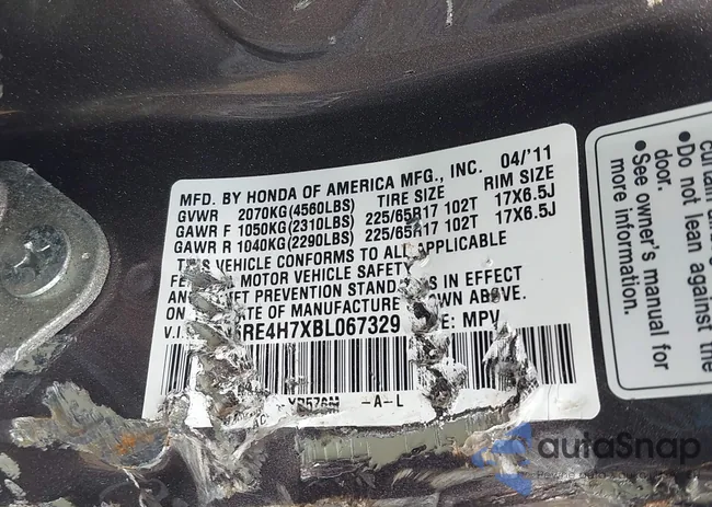 5J6RE4H7XBL067329: 43167297