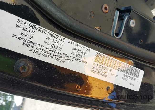 2C3CCAAG3DH727872: 43167442