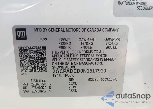 2GCPADED0N1517910: 43166688