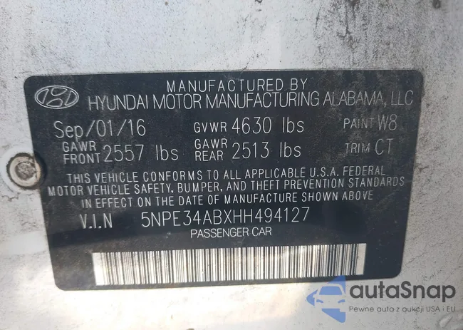 5NPE34ABXHH494127: 43168021