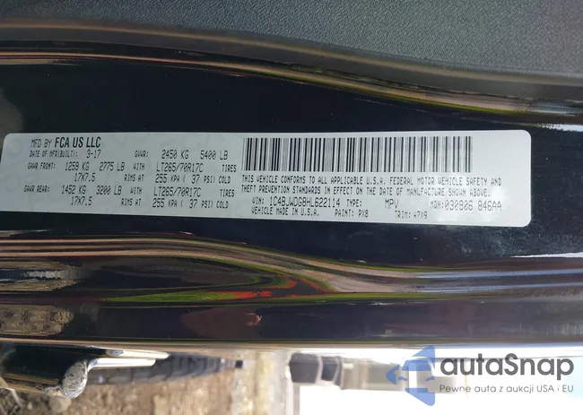 1C4BJWDG8HL622114: 43168352