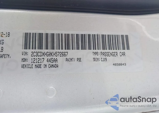 2C3CDXHG0KH572667: 43168366