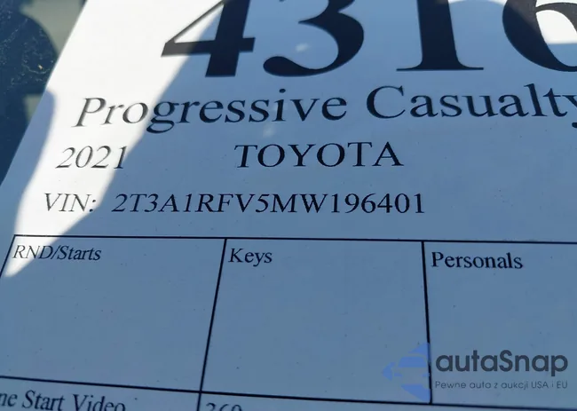 2T3A1RFV5MW196401: 43168389