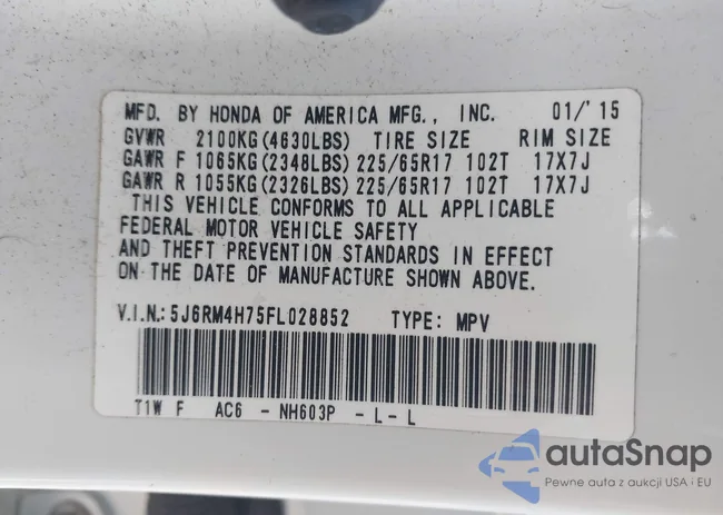 5J6RM4H75FL028852: 43168517