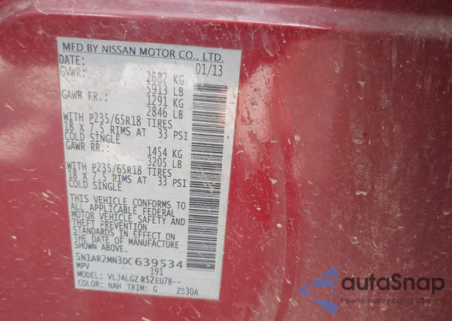 5N1AR2MN3DC639534: 43168535