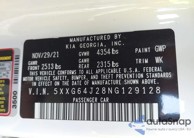 5XXG64J28NG129128: 43168586