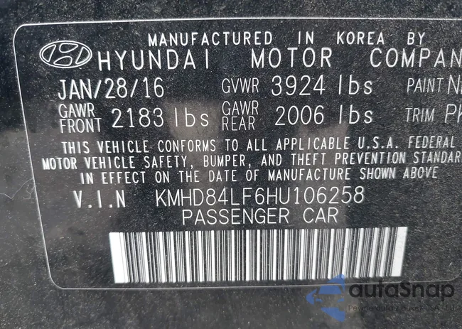 KMHD84LF6HU106258: 43167596