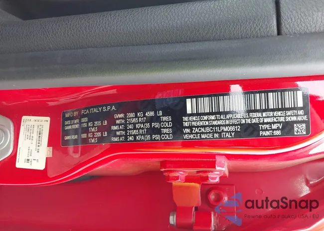 ZACNJBC11LPM06612: 43167802