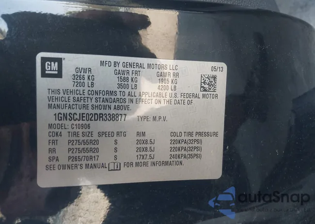 1GNSCJE02DR338877: 43167927