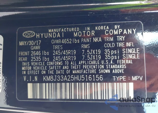 KM8J33A25HU516156: 43167967