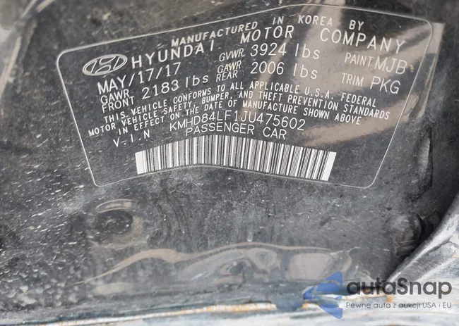 KMHD84LF1JU475602: 43169110