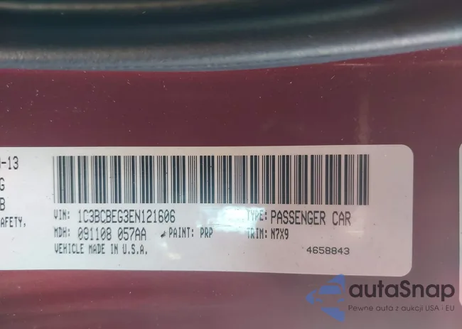 1C3BCBEG3EN121606: 43169156