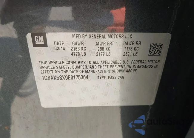 1G6AX5SX9E0175364: 43169183