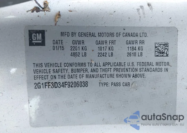 2G1FF3D34F9206038: 43169207