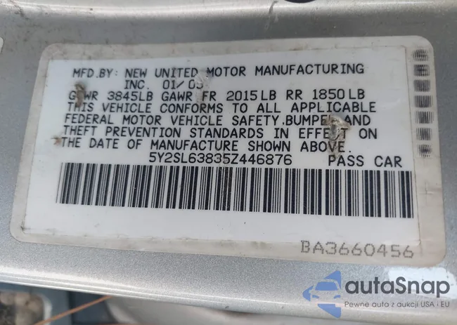 5Y2SL63835Z446876: 43169228