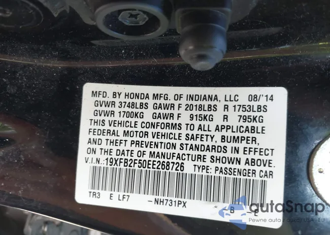 19XFB2F50EE268726: 43169503