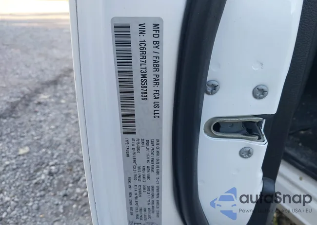 1C6RR7LT3MS587839: 43168684