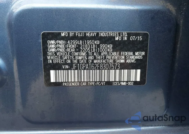 JF1GPAT62F8307573: 43168761
