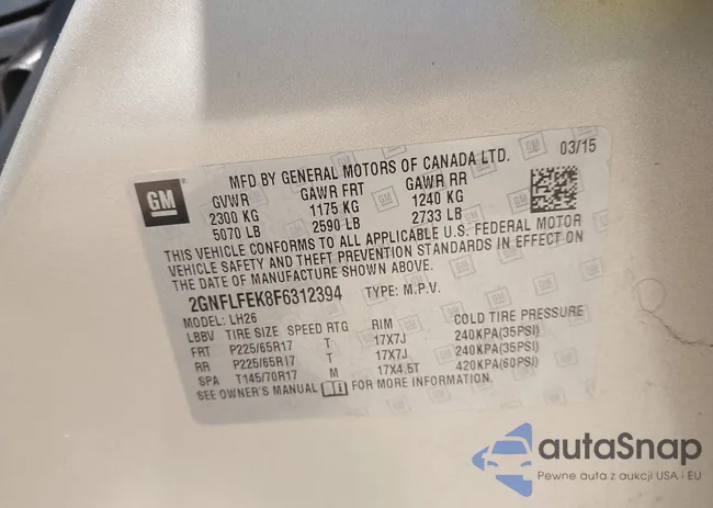 2GNFLFEK8F6312394: 43168786