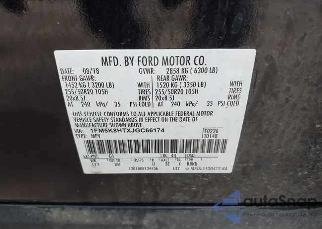 1FM5K8HTXJGC66174: 43168793