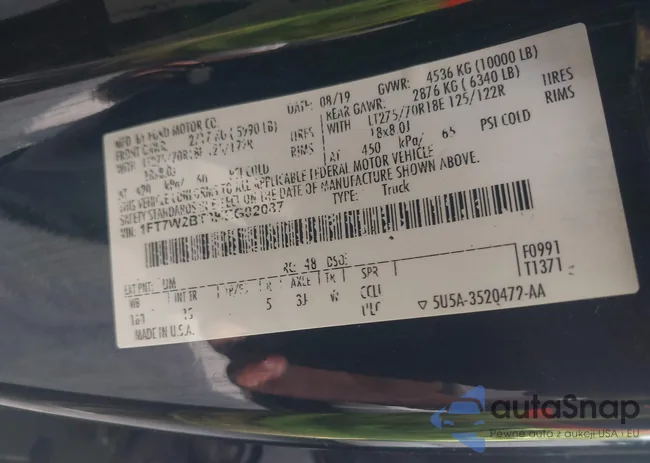 1FT7W2BT3KEG02087: 43168885