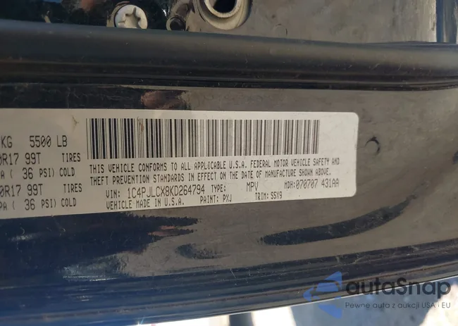 1C4PJLCX8KD264794: 43168916