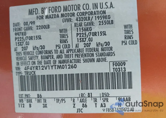 4F4YR12V1YTM01260: 43168968