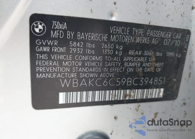 WBAKC6C59BC394851: 43170116