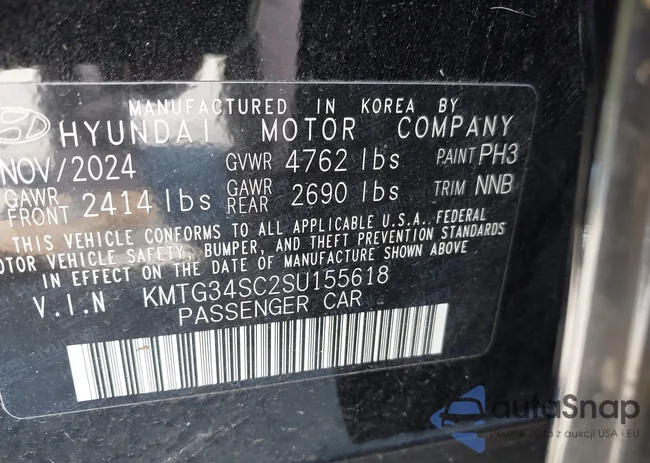 KMTG34SC2SU155618: 43170247