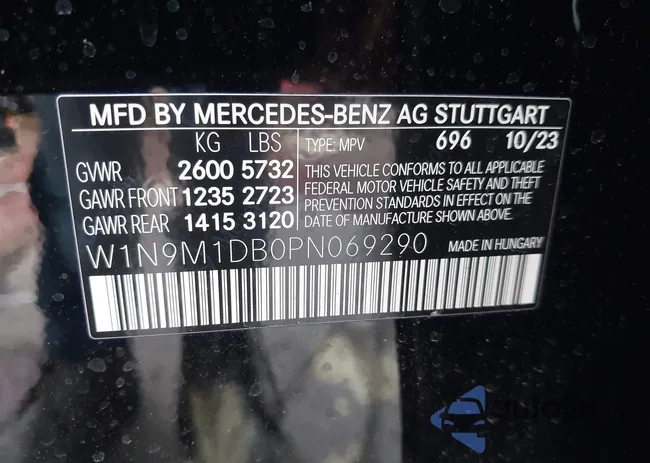 W1N9M1DB0PN069290: 43170286